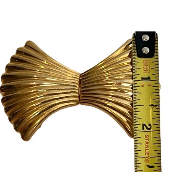 Vintage Mimi Din 1982 Goldtone Belt Buckle Art Deco Seashell main image 7